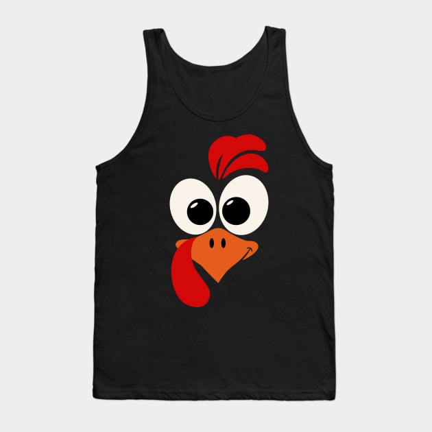 Turkey Face Tank Top by Things2followuhome